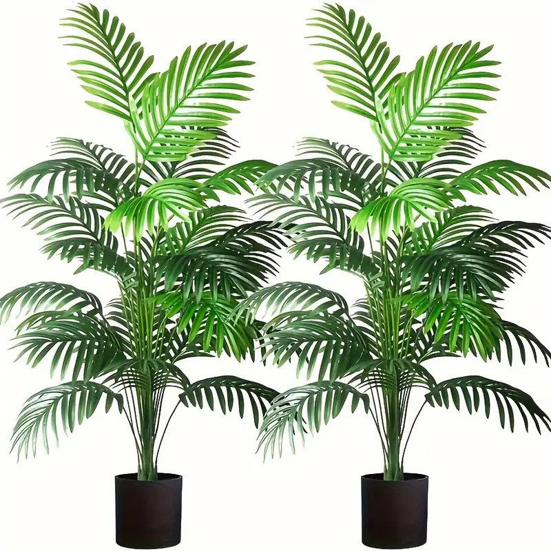 Fiddle Leaf Fig - 24 Yapraklı Areka Palmiyesi Yapay Bitki