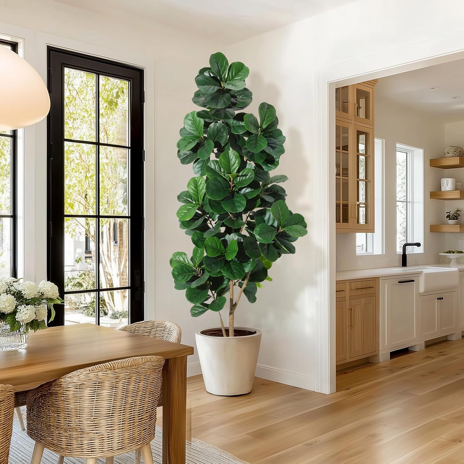 Fiddle Leaf Fig - 4FT/5FT/6FT/7FT Keman Yaprağı İncir Ağacı Yapay
