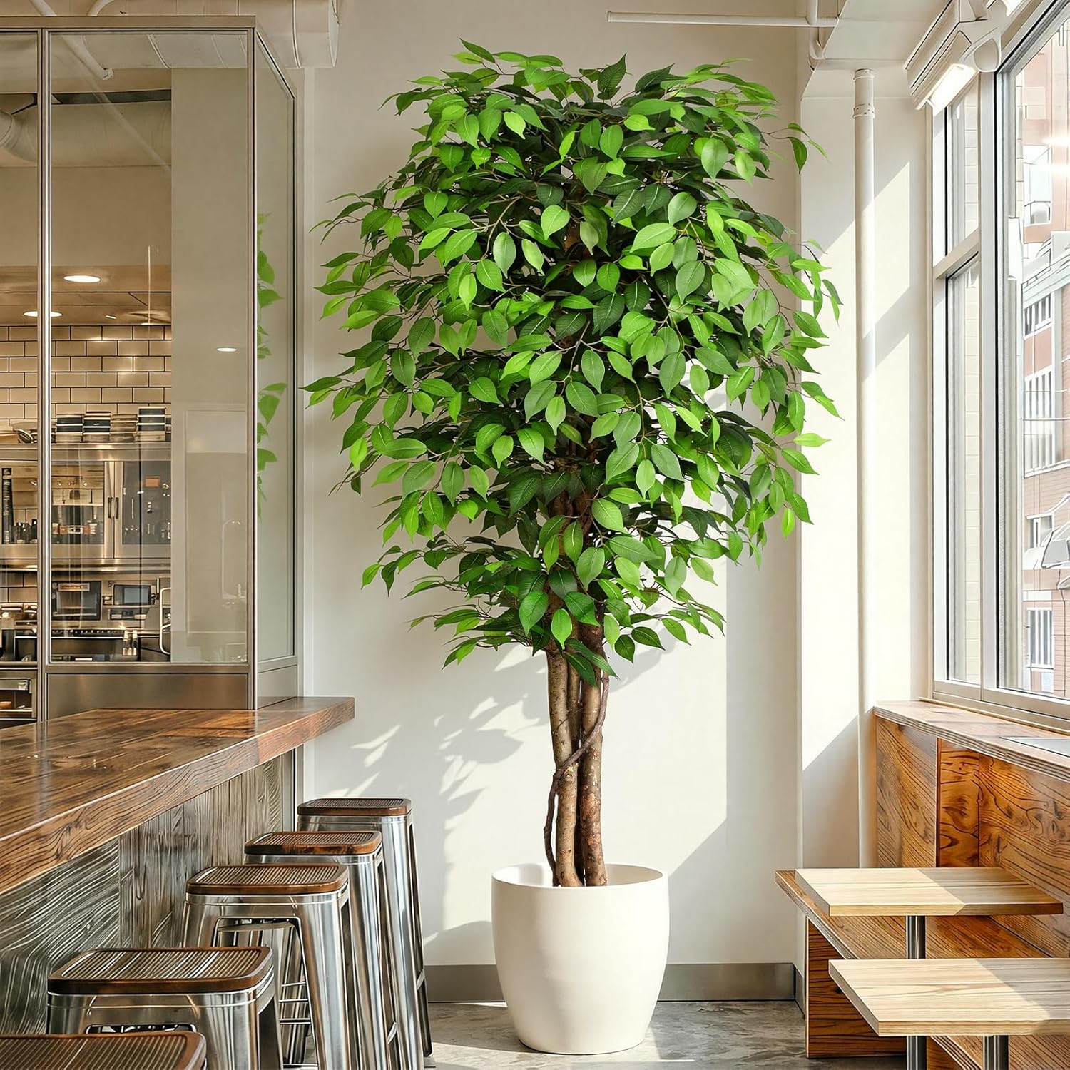 Gerçekçi Yapay Ficus Ağacı, Do - Fiddle Leaf Fig incelemesi ve fiyatı